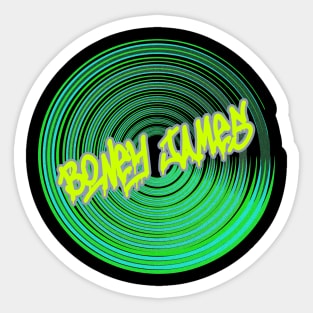 retro Boney James Sticker